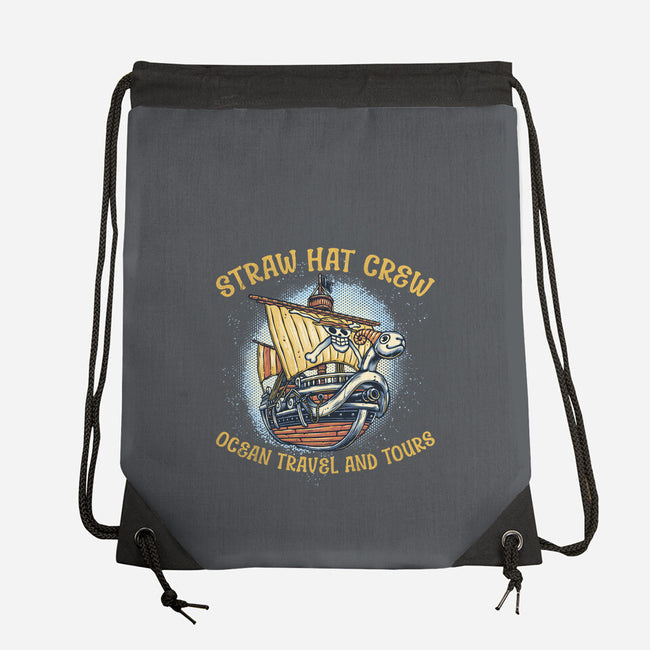 Ocean Travel And Tours-None-Drawstring-Bag-glitchygorilla