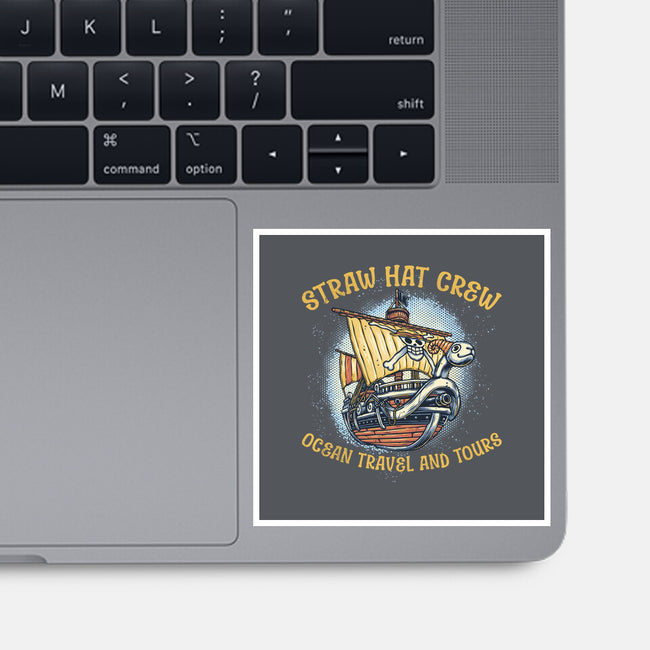 Ocean Travel And Tours-None-Glossy-Sticker-glitchygorilla