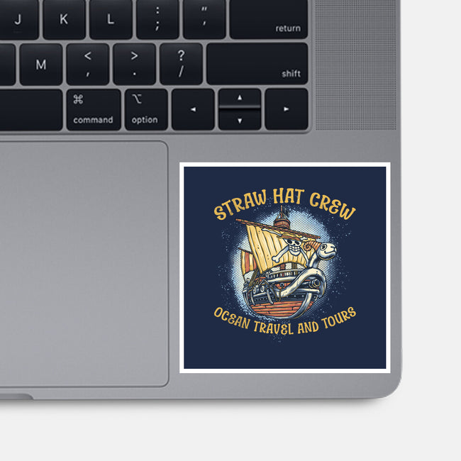 Ocean Travel And Tours-None-Glossy-Sticker-glitchygorilla