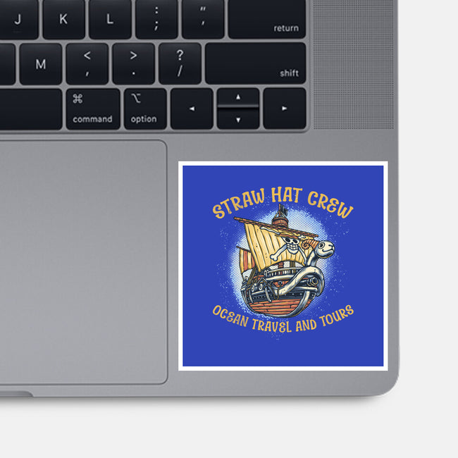 Ocean Travel And Tours-None-Glossy-Sticker-glitchygorilla