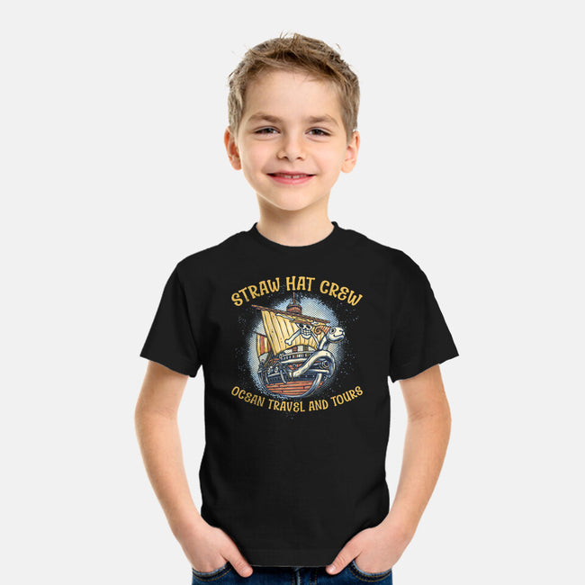 Ocean Travel And Tours-Youth-Basic-Tee-glitchygorilla