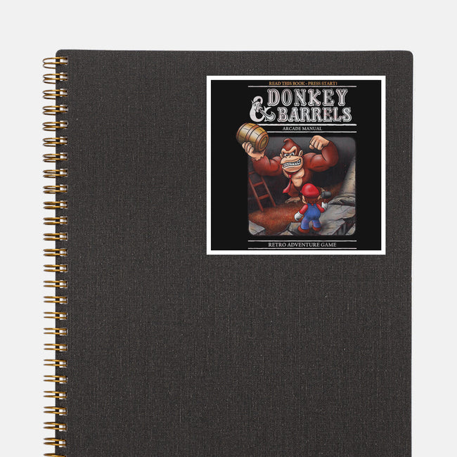 Donkey And Barrels-None-Glossy-Sticker-NMdesign