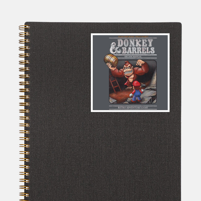 Donkey And Barrels-None-Glossy-Sticker-NMdesign