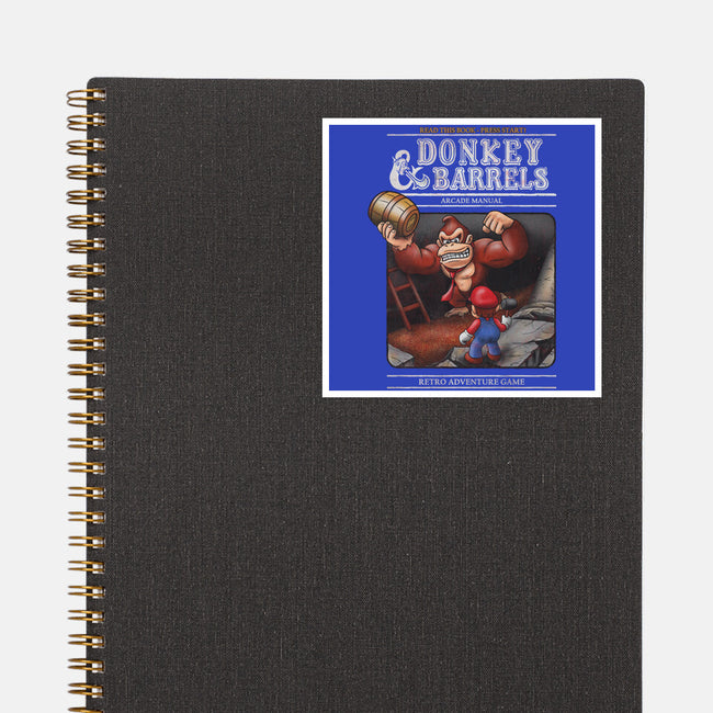 Donkey And Barrels-None-Glossy-Sticker-NMdesign
