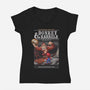 Donkey And Barrels-Womens-V-Neck-Tee-NMdesign