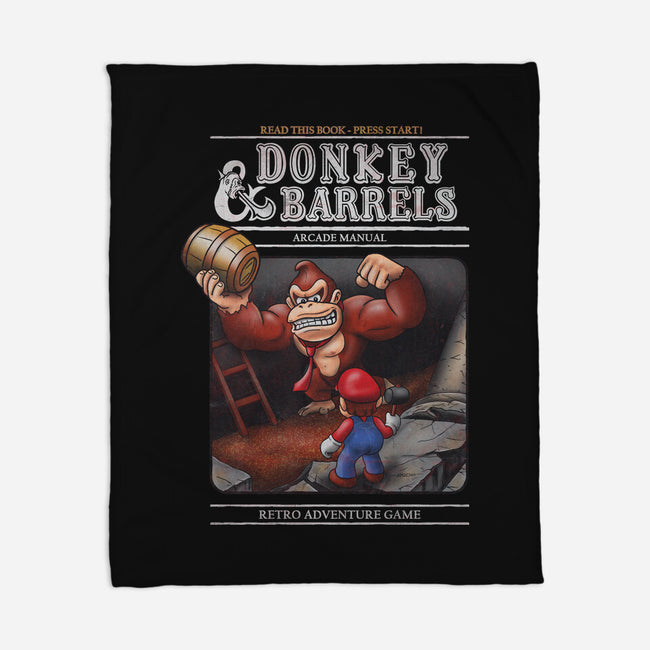 Donkey And Barrels-None-Fleece-Blanket-NMdesign