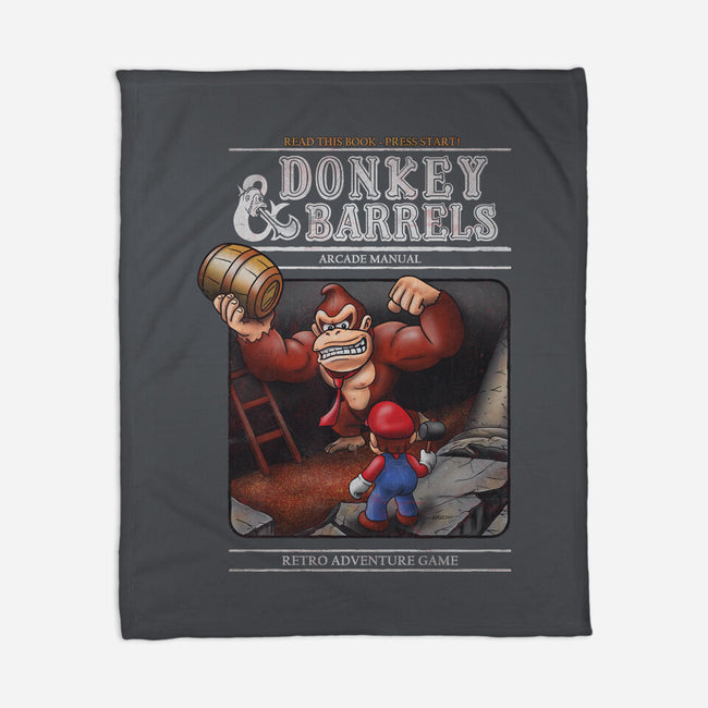 Donkey And Barrels-None-Fleece-Blanket-NMdesign