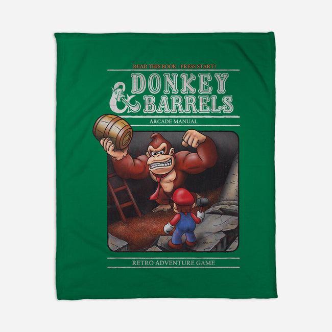 Donkey And Barrels-None-Fleece-Blanket-NMdesign