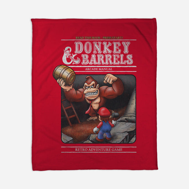 Donkey And Barrels-None-Fleece-Blanket-NMdesign