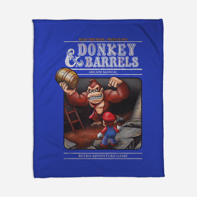 Donkey And Barrels-None-Fleece-Blanket-NMdesign