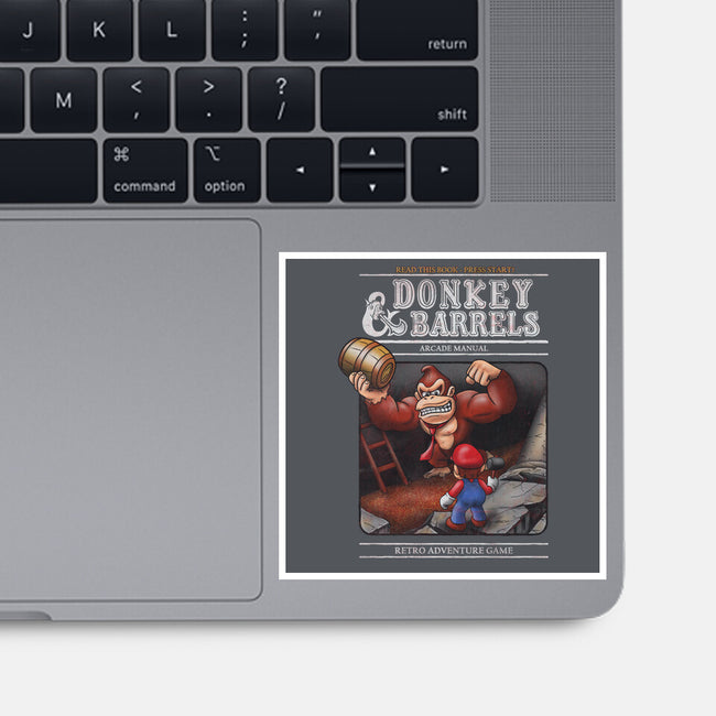 Donkey And Barrels-None-Glossy-Sticker-NMdesign