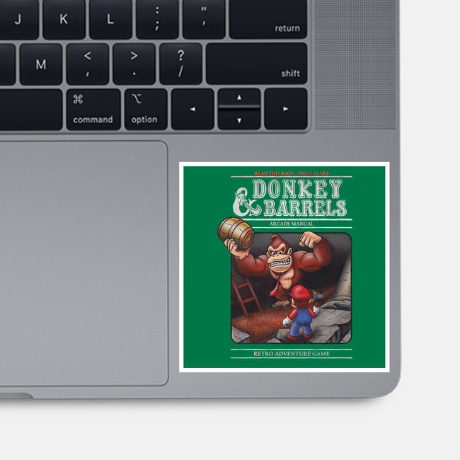 Donkey And Barrels-None-Glossy-Sticker-NMdesign