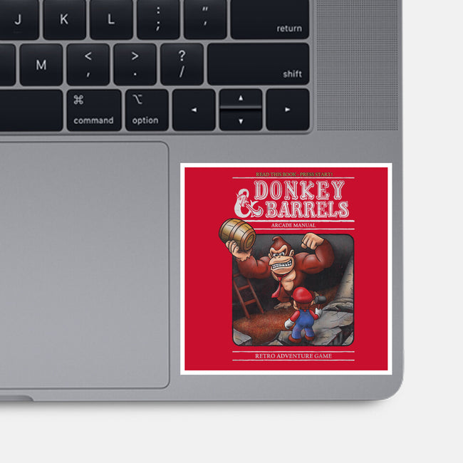Donkey And Barrels-None-Glossy-Sticker-NMdesign