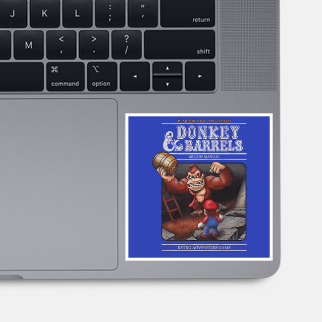 Donkey And Barrels-None-Glossy-Sticker-NMdesign