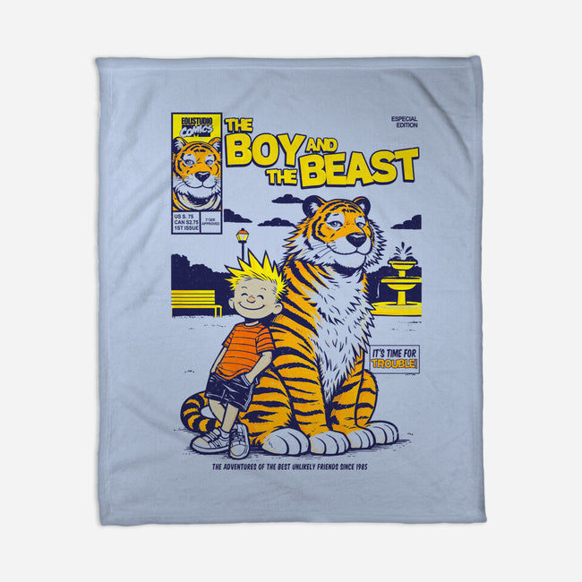 Boy And Beast-None-Fleece-Blanket-Eoli Studio