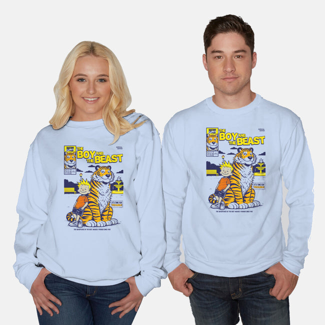 Boy And Beast-Unisex-Crew Neck-Sweatshirt-Eoli Studio