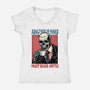 Must Drink Coffee-Womens-V-Neck-Tee-glitchygorilla