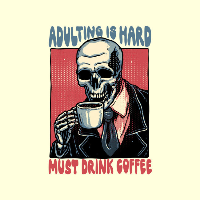Must Drink Coffee-None-Drawstring-Bag-glitchygorilla