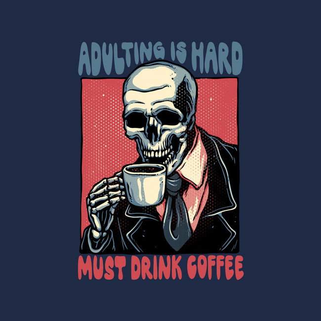 Must Drink Coffee-None-Drawstring-Bag-glitchygorilla