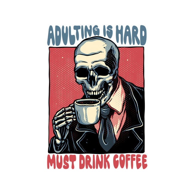 Must Drink Coffee-None-Drawstring-Bag-glitchygorilla