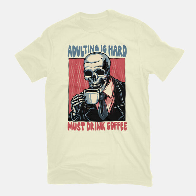 Must Drink Coffee-Mens-Premium-Tee-glitchygorilla