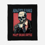 Must Drink Coffee-None-Fleece-Blanket-glitchygorilla