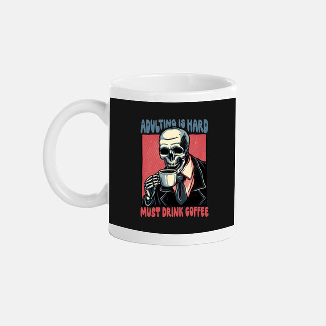 Must Drink Coffee-None-Mug-Drinkware-glitchygorilla