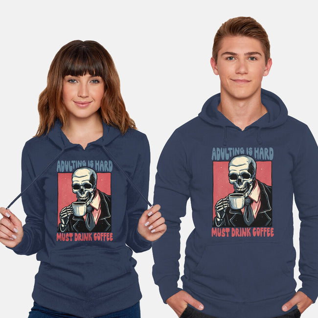 Must Drink Coffee-Unisex-Pullover-Sweatshirt-glitchygorilla