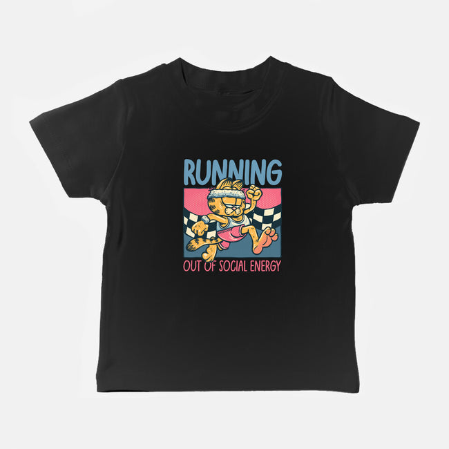 Running Out Of Social Energy-Baby-Basic-Tee-glitchygorilla