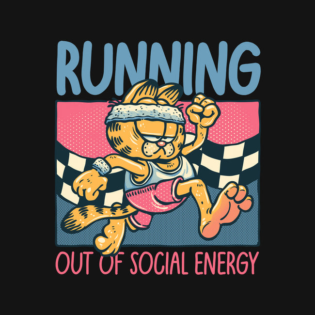 Running Out Of Social Energy-None-Drawstring-Bag-glitchygorilla