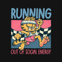Running Out Of Social Energy-None-Drawstring-Bag-glitchygorilla