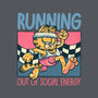Running Out Of Social Energy-None-Drawstring-Bag-glitchygorilla