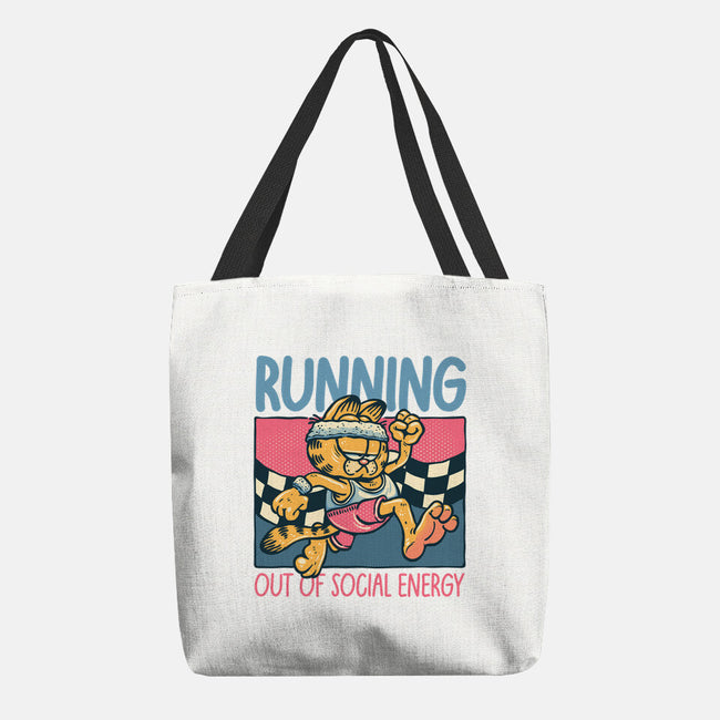 Running Out Of Social Energy-None-Basic Tote-Bag-glitchygorilla