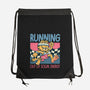 Running Out Of Social Energy-None-Drawstring-Bag-glitchygorilla