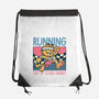 Running Out Of Social Energy-None-Drawstring-Bag-glitchygorilla