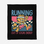 Running Out Of Social Energy-None-Fleece-Blanket-glitchygorilla