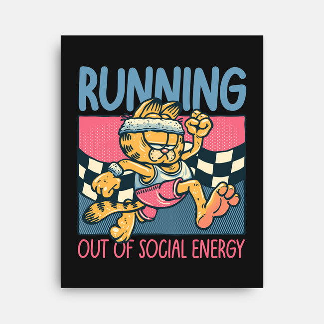 Running Out Of Social Energy-None-Stretched-Canvas-glitchygorilla