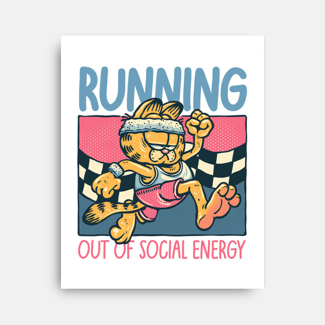 Running Out Of Social Energy-None-Stretched-Canvas-glitchygorilla