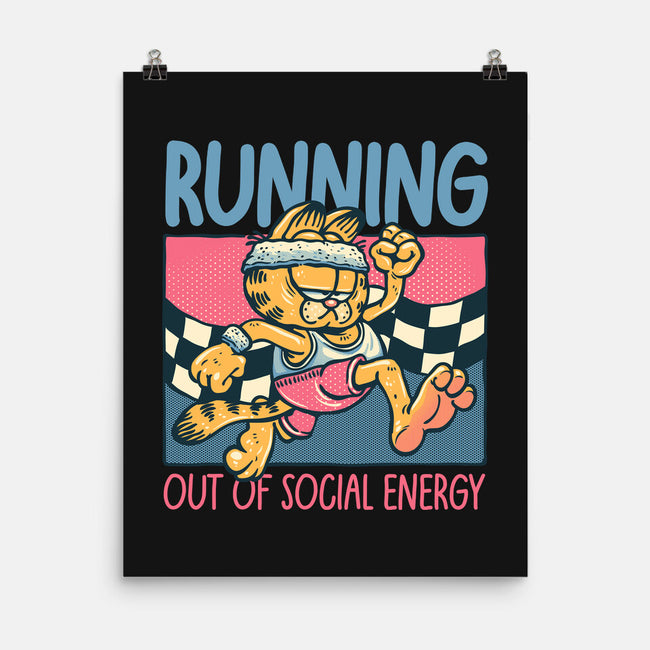 Running Out Of Social Energy-None-Matte-Poster-glitchygorilla