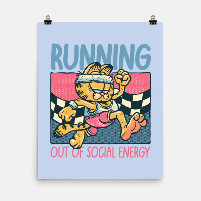 Running Out Of Social Energy-None-Matte-Poster-glitchygorilla