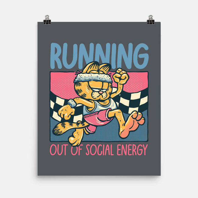 Running Out Of Social Energy-None-Matte-Poster-glitchygorilla