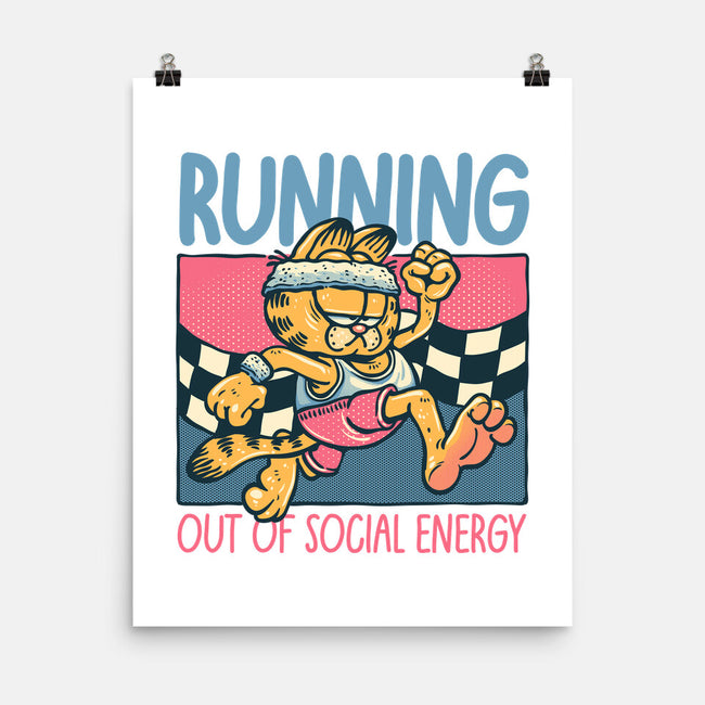 Running Out Of Social Energy-None-Matte-Poster-glitchygorilla