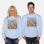 Running Out Of Social Energy-Unisex-Crew Neck-Sweatshirt-glitchygorilla