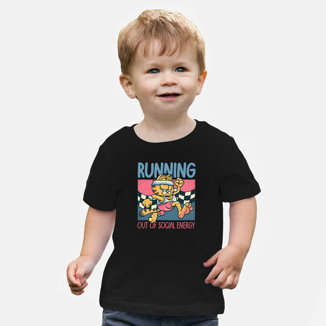 Running Out Of Social Energy-Baby-Basic-Tee-glitchygorilla
