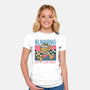 Running Out Of Social Energy-Womens-Fitted-Tee-glitchygorilla