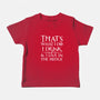 I Know Things-Baby-Basic-Tee-rocketman_art