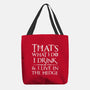 I Know Things-None-Basic Tote-Bag-rocketman_art