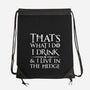 I Know Things-None-Drawstring-Bag-rocketman_art