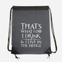 I Know Things-None-Drawstring-Bag-rocketman_art