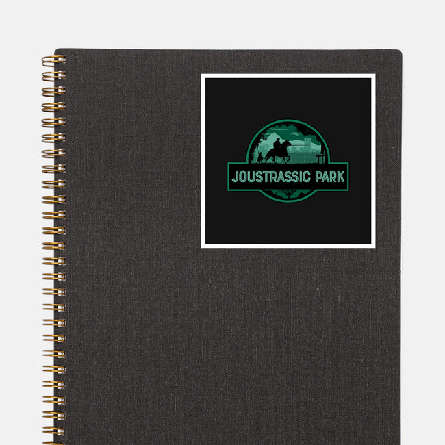 Joustrassic Park-None-Glossy-Sticker-rocketman_art